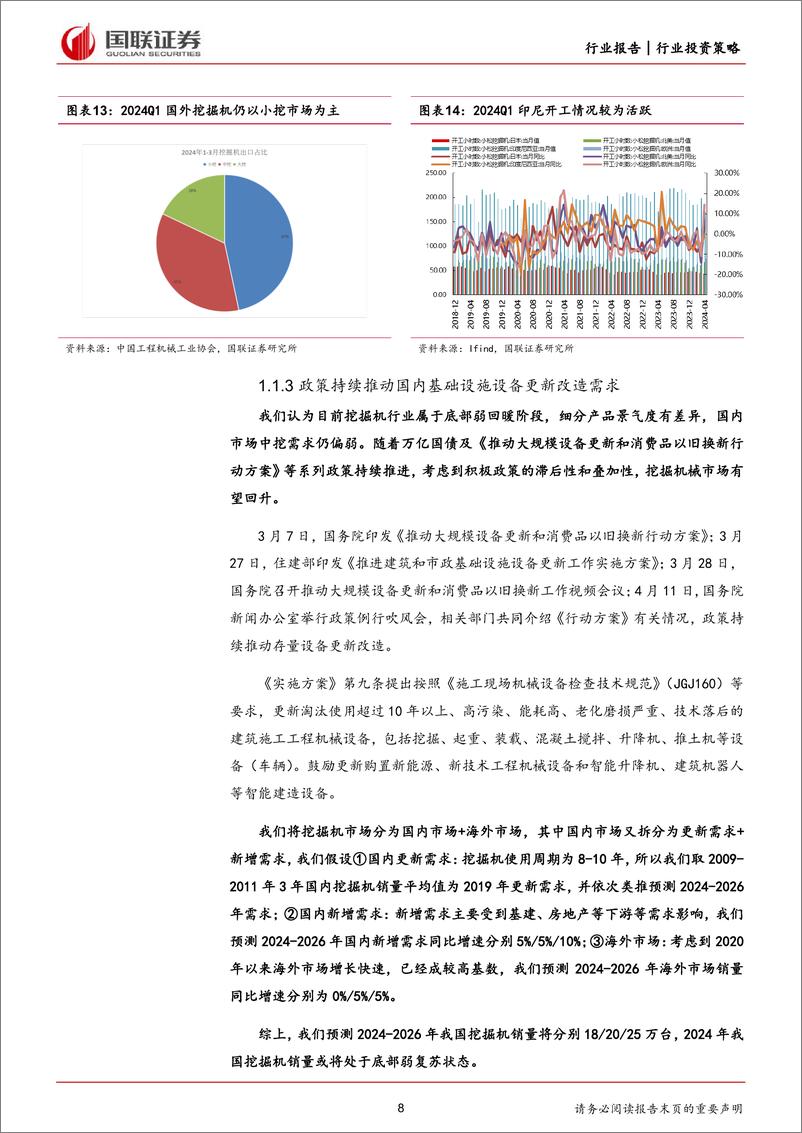 《机械设备行业2024年度中期投资策略：行业龙头出海与国内需求复苏并行-240723-国联证券-56页》 - 第8页预览图