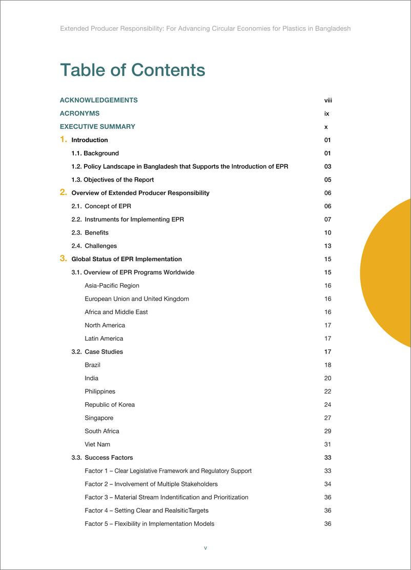 《世界银行-扩大生产者责任：推进孟加拉国塑料循环经济（英）-2025-80页》 - 第5页预览图