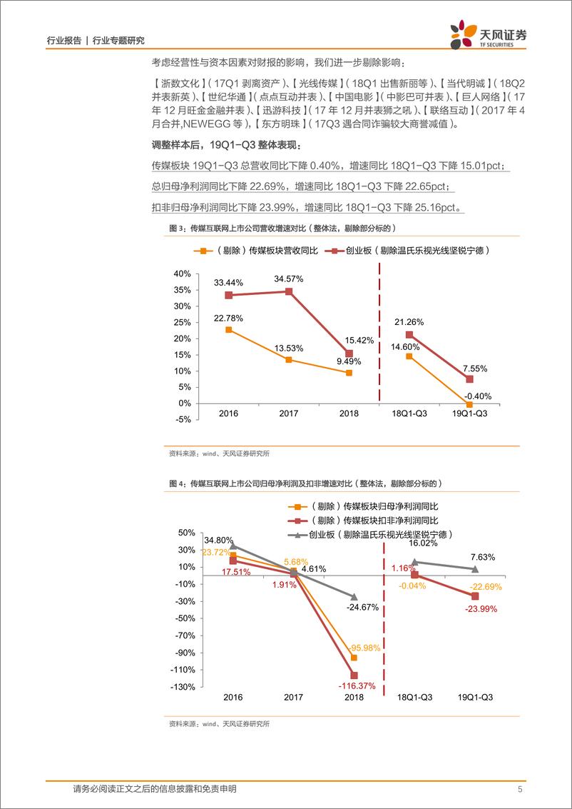 《传媒行业三季报总结：拐点已现，关注优质个股及边际改善-20191110-天风证券-28页》 - 第6页预览图