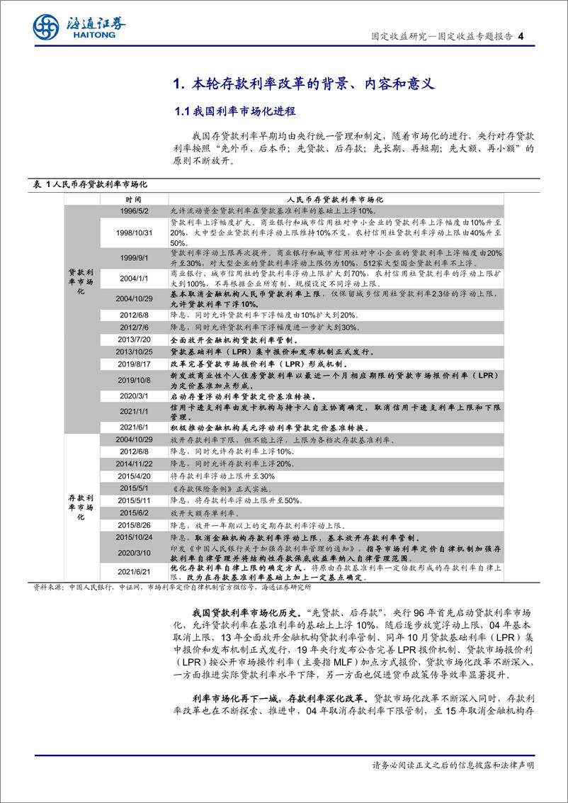 《存款利率改革：利率市场化再下一城-20210625-海通证券-13页》 - 第5页预览图