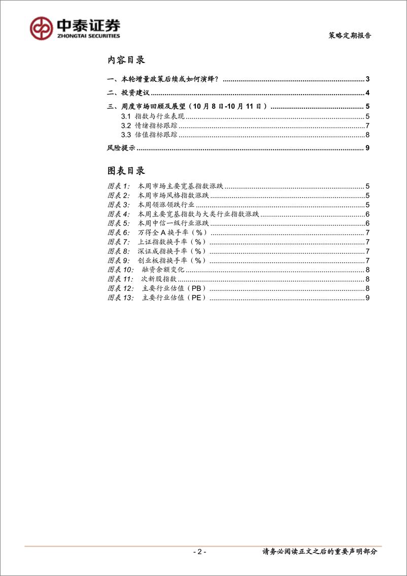 《本轮增量政策后续或如何演绎？-241013-中泰证券-10页》 - 第2页预览图