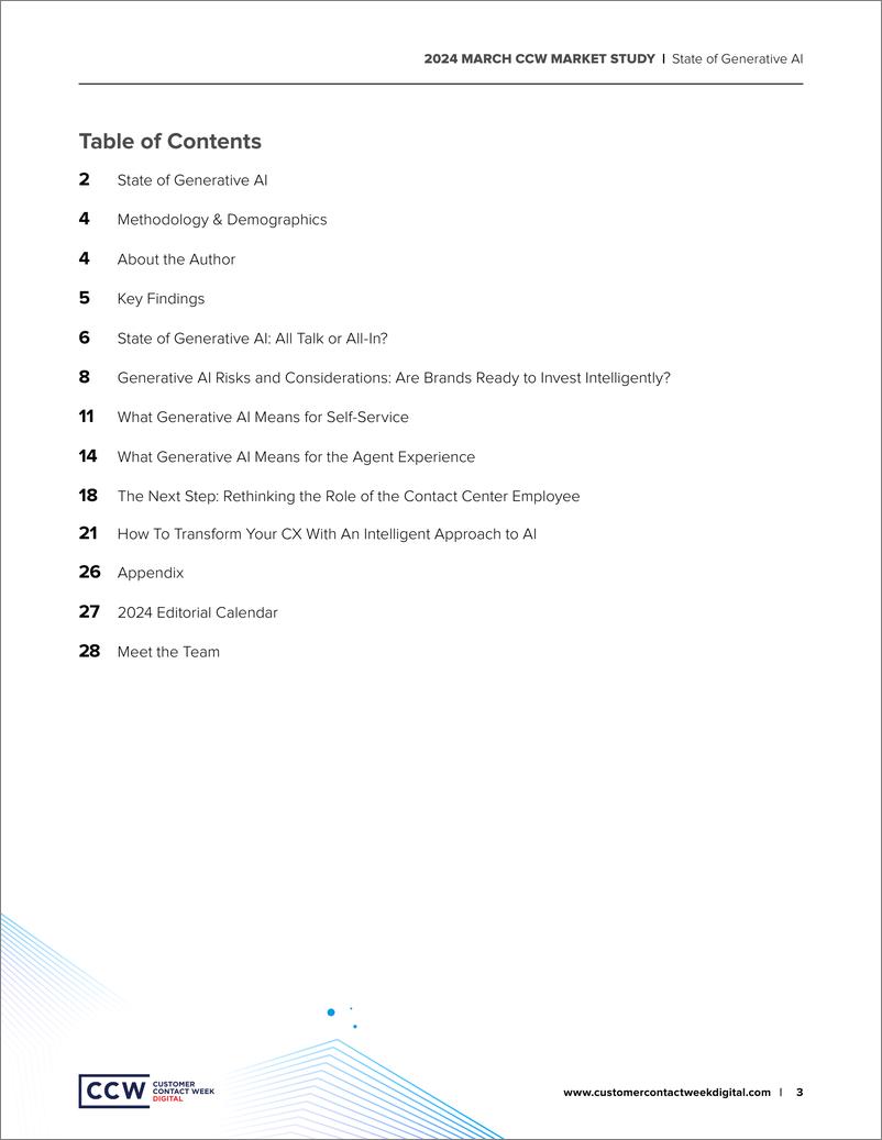 《CCW & Sprinklr_2024年生成式AI市场现状研究报告_英文版_》 - 第3页预览图