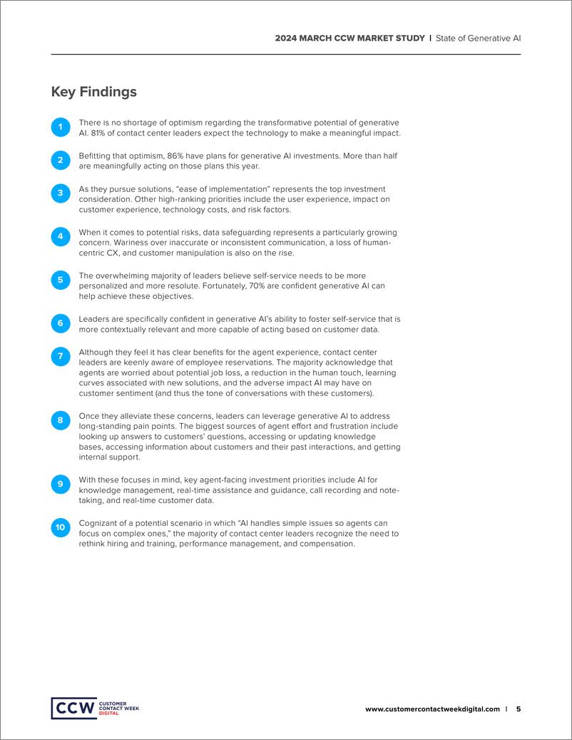 《CCW & Sprinklr_2024年生成式AI市场现状研究报告_英文版_》 - 第5页预览图