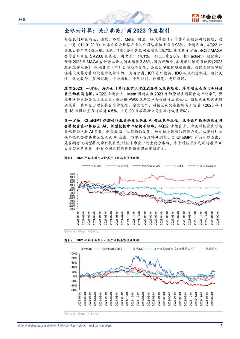 《科技行业云计算：北美云厂商眼中的2023-20230221-华泰证券-25页》 - 第4页预览图