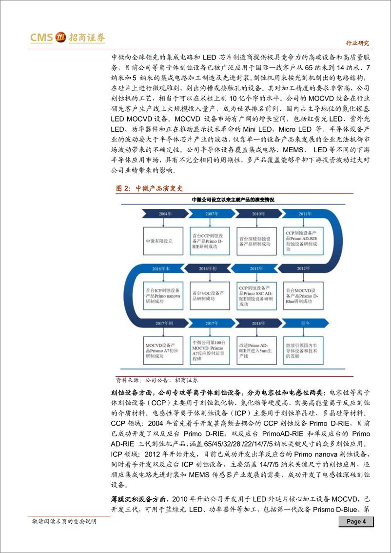 《机械行业科创板专题系列三：中微公司，国产半导体设备之光-20190407-招商证券-30页》 - 第5页预览图