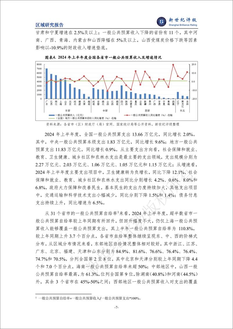 《2024年上半年度全国及各省市经济财政情况简析-13页》 - 第7页预览图