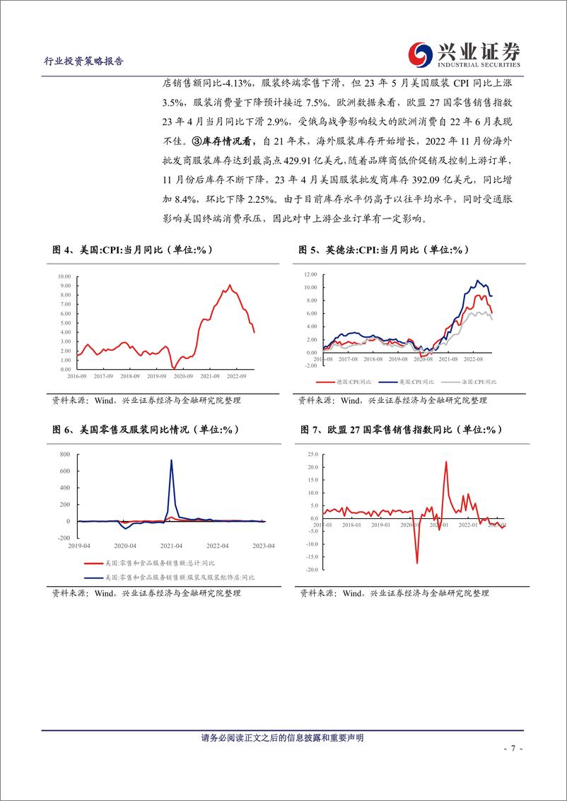 《纺织服装行业2023年中期投资策略：纺服消费仍处恢复期，制造拐点将近-20230627-兴业证券-42页》 - 第8页预览图