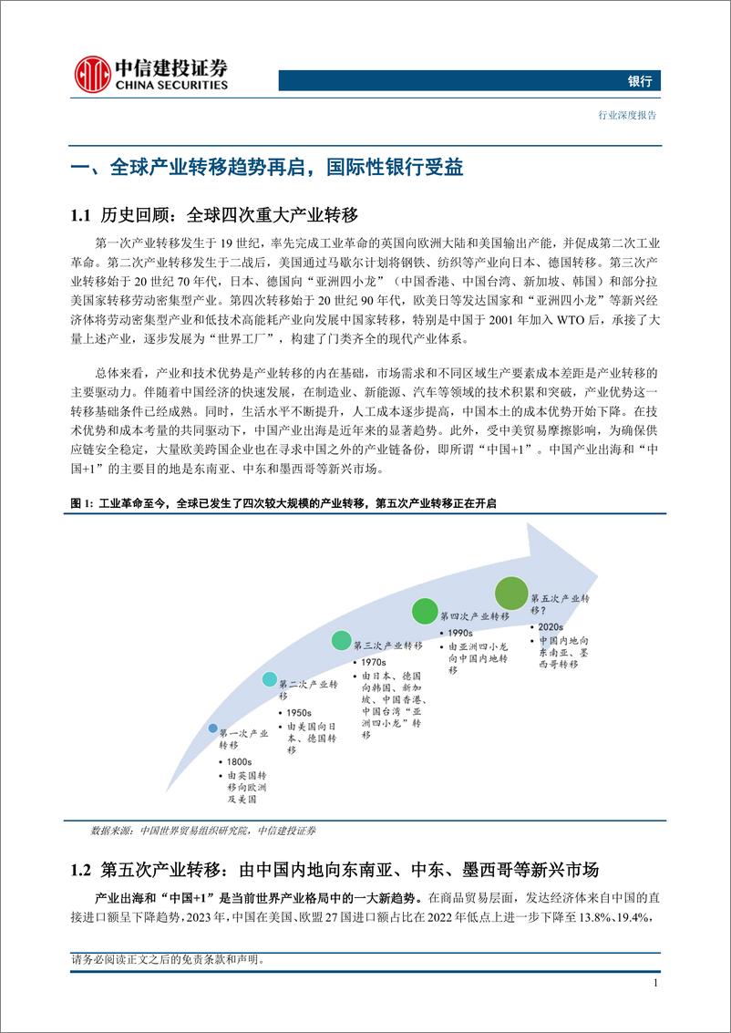 《银行业深度：全球产业大转移，国际银行新机遇》 - 第3页预览图