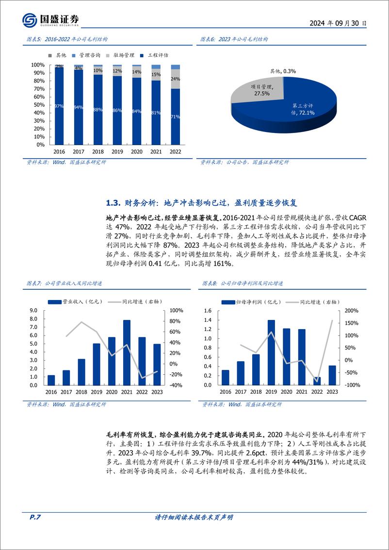 《深圳瑞捷(300977)第三方评估行业拓荒者，客群结构优化加速转型-240930-国盛证券-31页》 - 第7页预览图