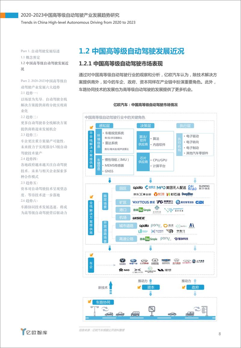 《2020-2023中国高等级自动驾驶产业发展趋势研究》 - 第8页预览图