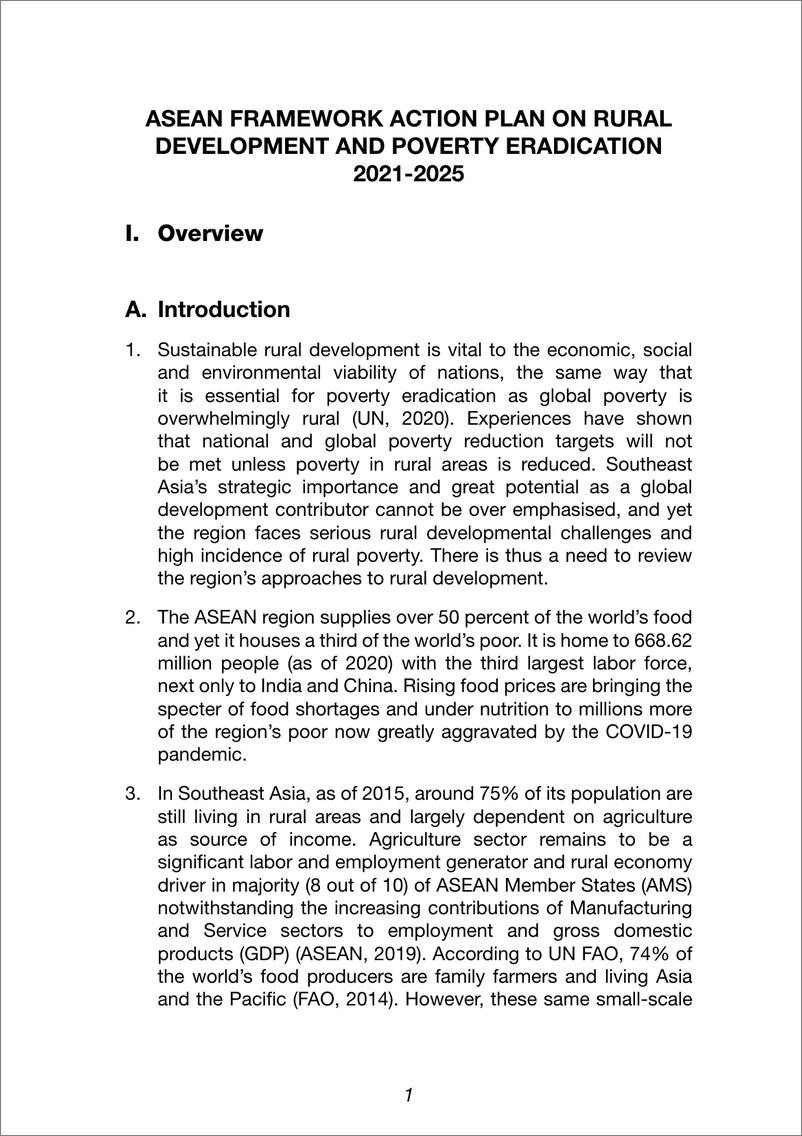 《东盟-2021至2025年东盟农村发展和消除贫困框架行动计划（英）-2022.10-76页》 - 第8页预览图