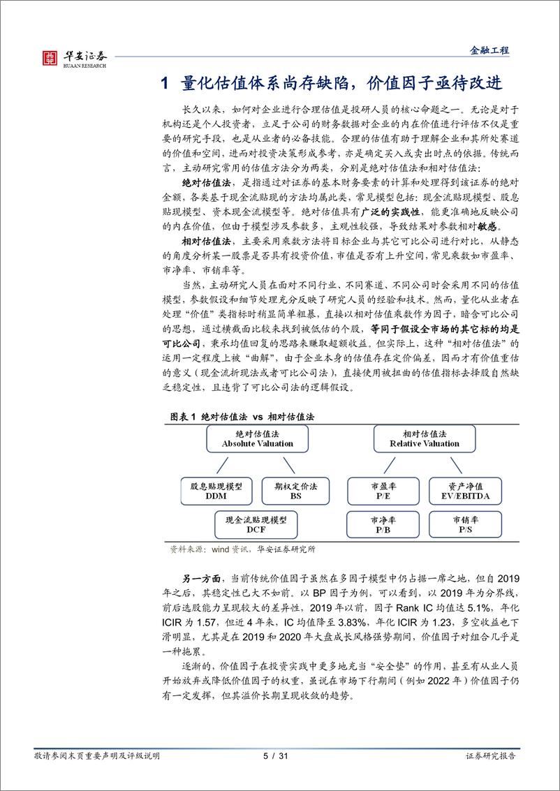 《量化基本面系列报告之九：可比公司法的量化实践，重塑价值因子-20230310-华安证券-31页》 - 第6页预览图