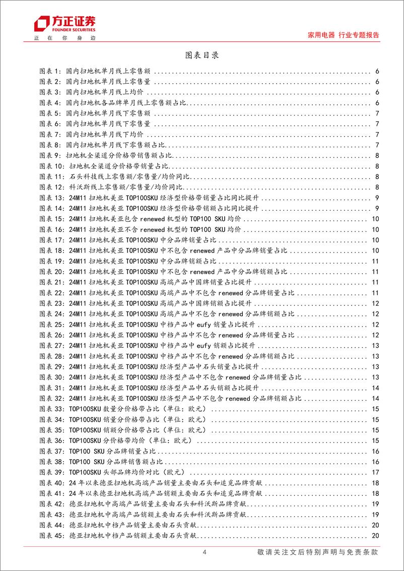 《家用电器行业专题报告-11月扫地机：国内量价齐升，石头海外价格带持续拓宽-241228-方正证券-26页》 - 第4页预览图