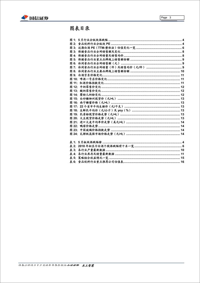 《食品饮料行业6月投资策略：寻找机会标的，关注线上数据-20190610-国信证券-18页》 - 第4页预览图