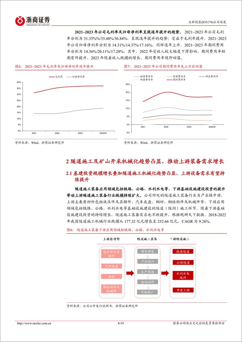 《五新隧装深度报告_隧道施工装备领先企业_拓展矿山开采市场助成长》 - 第8页预览图