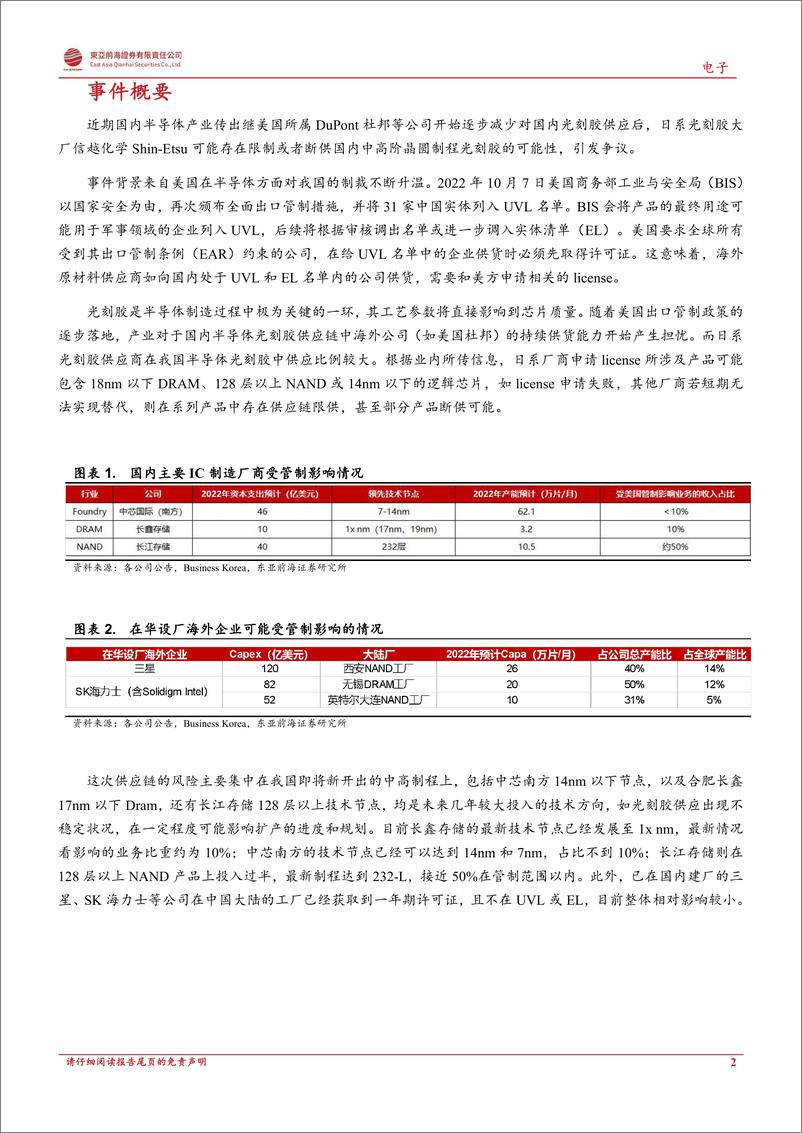 《光刻胶行业点评：日系光刻胶存在断供限供可能，国产替代加速启动》 - 第2页预览图