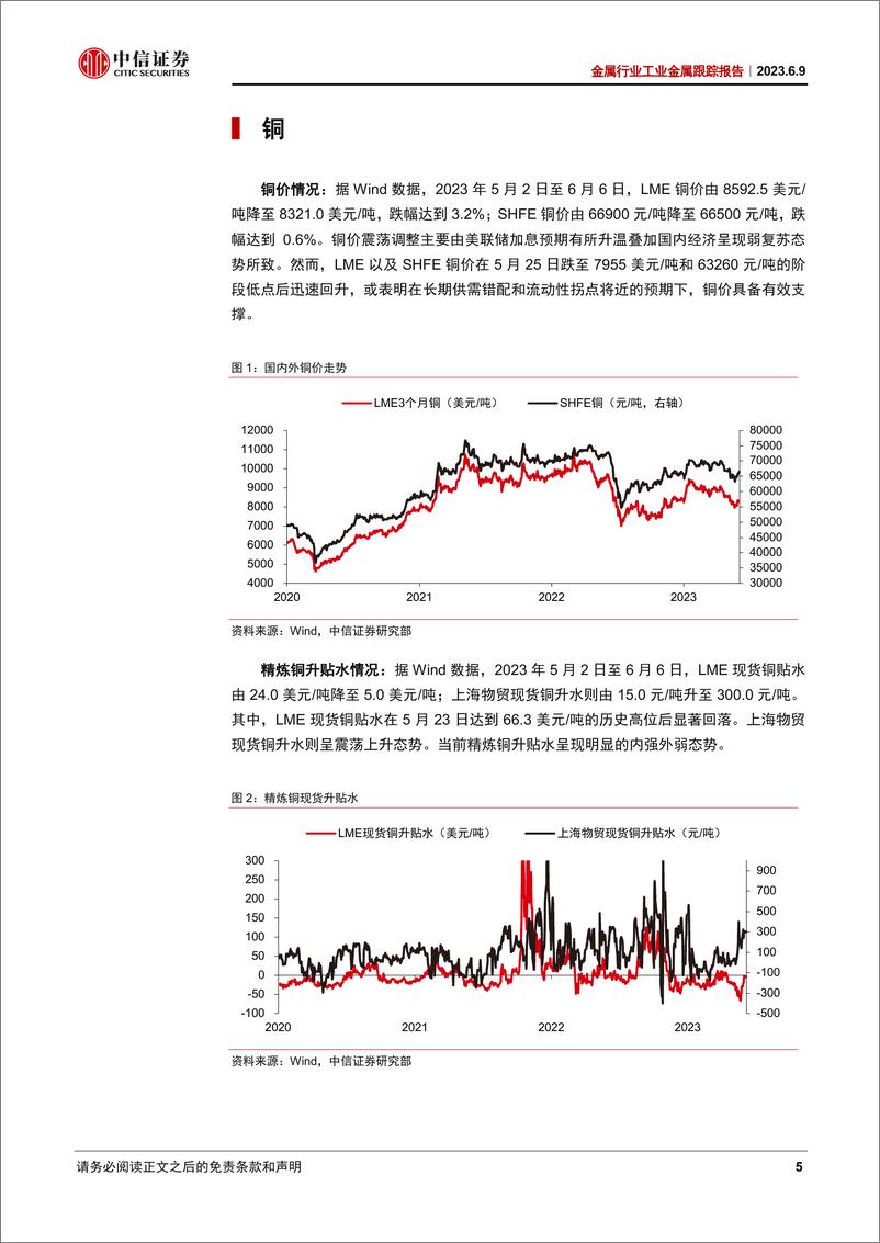 《金属行业工业金属跟踪报告：基本面以及宏观压制延续，价格压力仍存-20230609-中信证券-25页》 - 第6页预览图