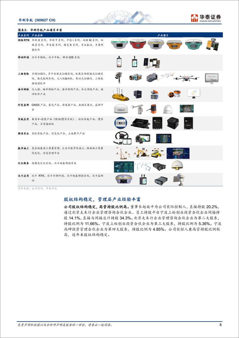 《华测导航(300627)横拓应用纵筑壁垒，加速全球化扩张-241120-华泰证券-41页》 - 第8页预览图