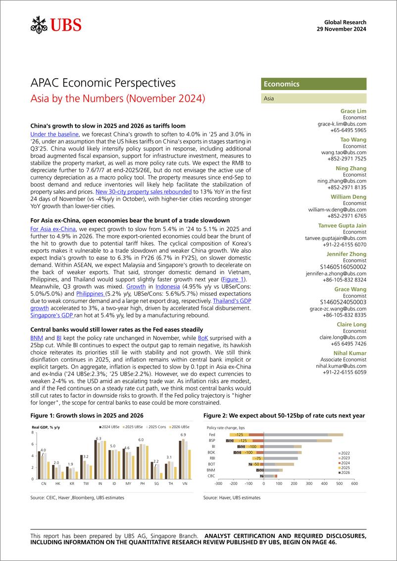 《UBS Economics-APAC Economic Perspectives _Asia by the Numbers (November 20...-111900827》 - 第1页预览图