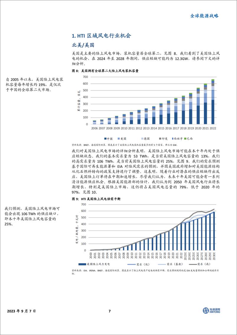 全球能源行业战略：《全球风机标杆II，风电板块价值凸显》，买入业务侧重陆上风电的公司，海风成本和质量风险更高-20230910-海通国际-30页 - 第8页预览图