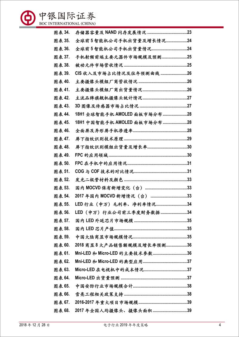 《电子行业2019年年度策略：着眼下游，聚焦成长-20181228-中银国际-62页》 - 第5页预览图