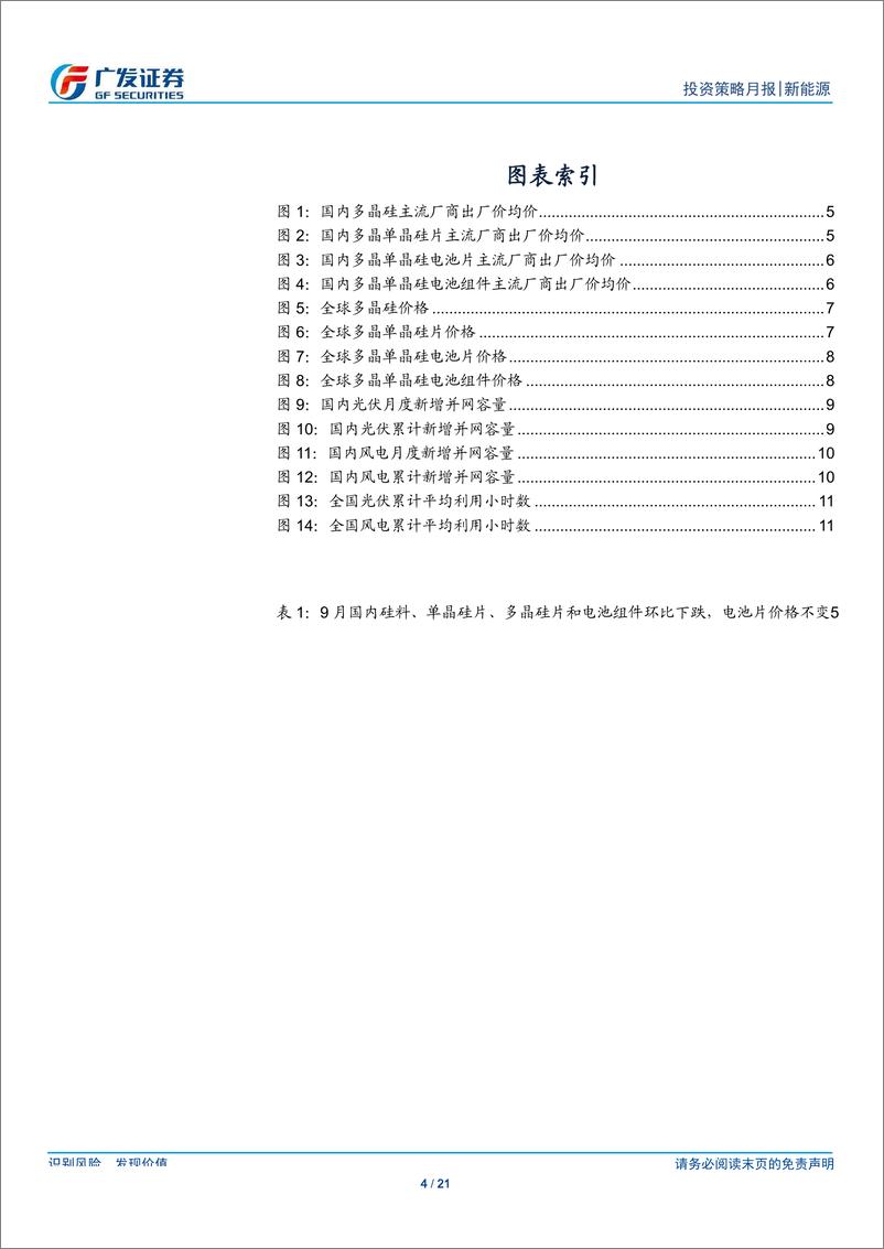 《新能源行业9月刊：9月硅料、硅片和组件价格环比均下降-20190929-广发证券-21页》 - 第5页预览图