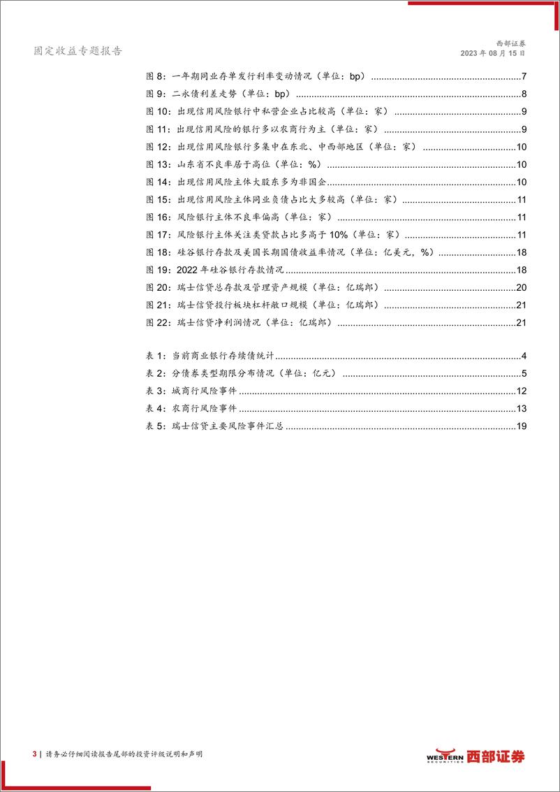 《金融债工具箱系列之一：银行业信用风险特征总结与债券市场概况-20230815-西部证券-22页》 - 第4页预览图