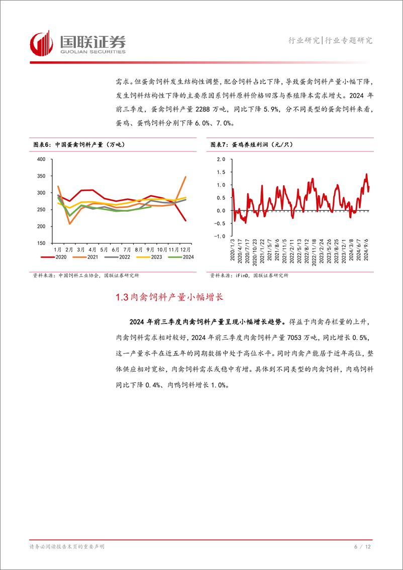 《农林牧渔行业专题研究：如何看待2024年前三季度我国饲料产量数据？-241028-国联证券-13页》 - 第7页预览图