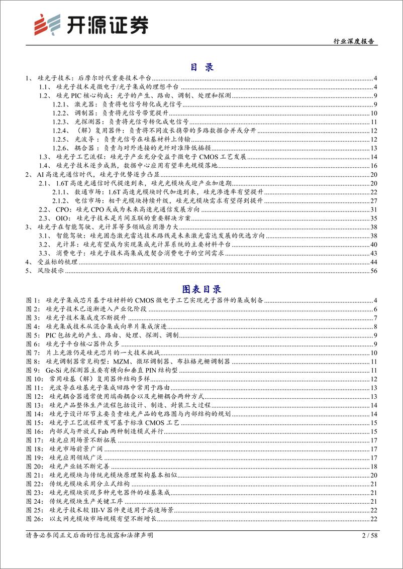 《通信行业深度报告：AI高速率时代，硅光子迎成长机遇-240531-开源证券-58页》 - 第2页预览图