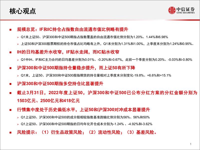 《2022Q1股指期货市场盘点与展望：股指期货运行特征与量化对冲环境-20220426-中信证券-27页》 - 第3页预览图