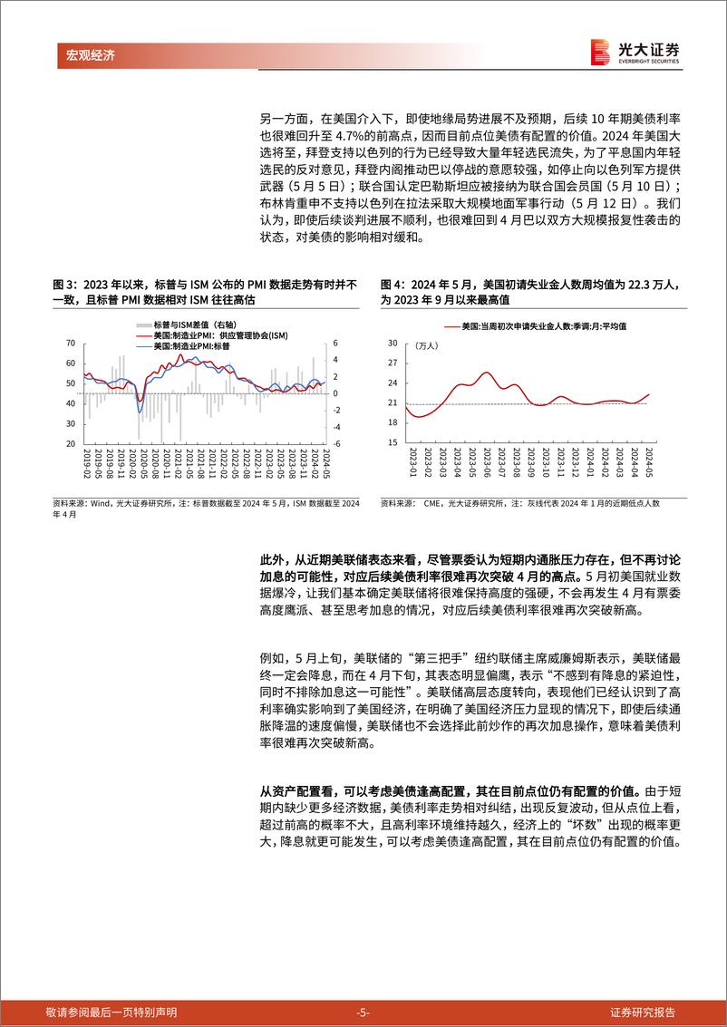 《2024年5月美国流动性观察：如何看待近期美债利率的反弹？-240528-光大证券-12页》 - 第5页预览图