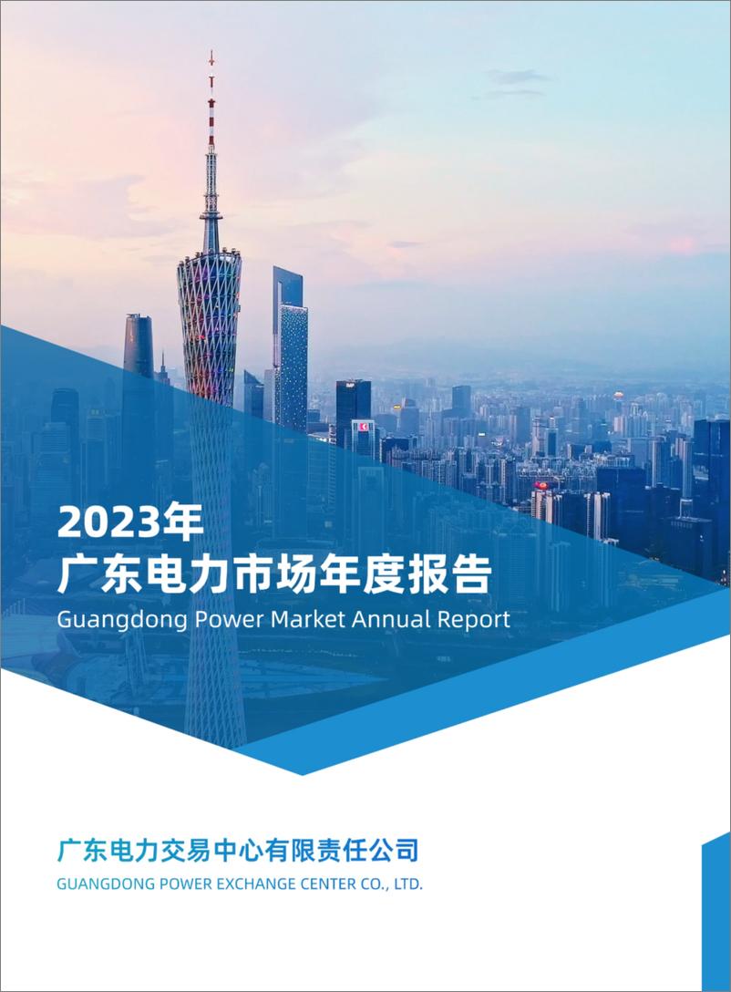 《2023年广东电力市场年度报告》 - 第1页预览图