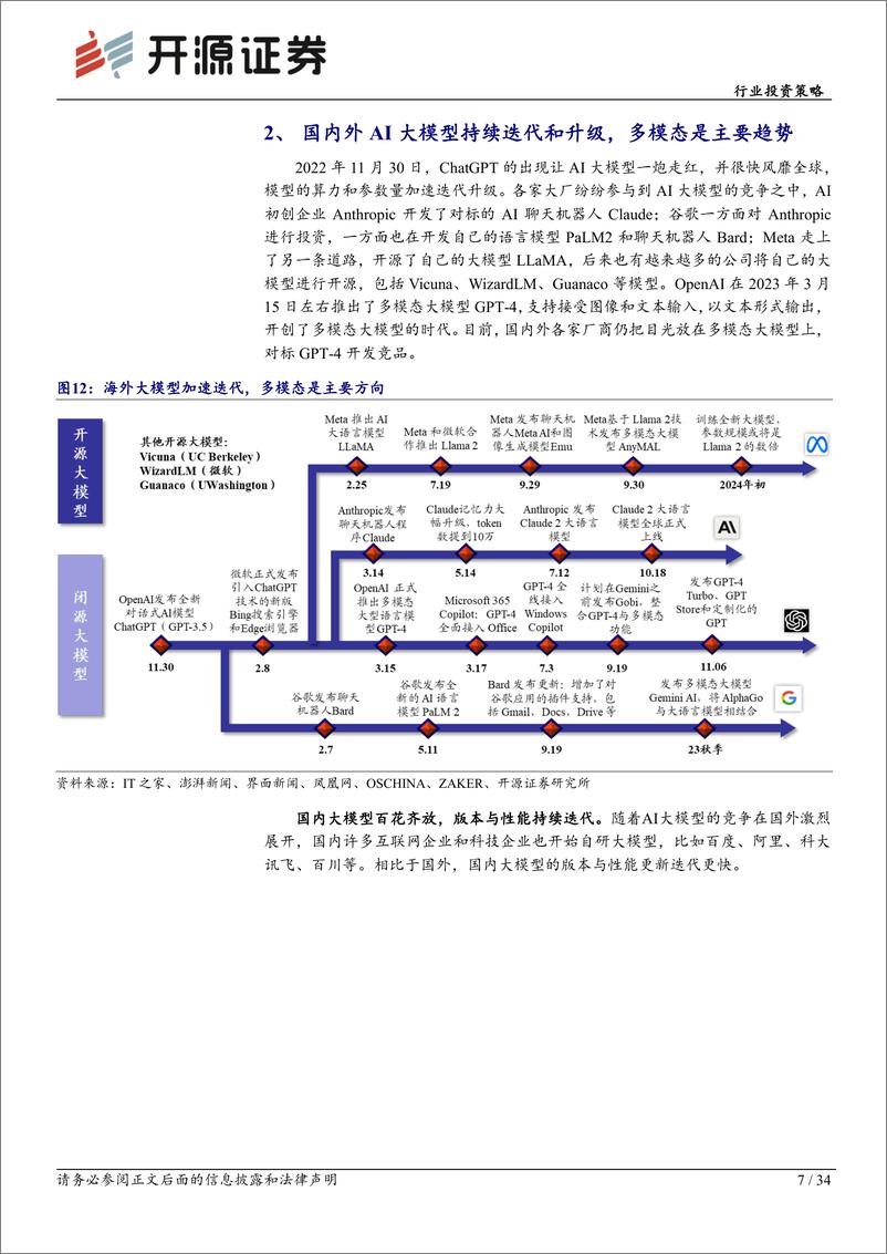 《20231205-大模型不断升级，全面拥抱AI应用》 - 第7页预览图