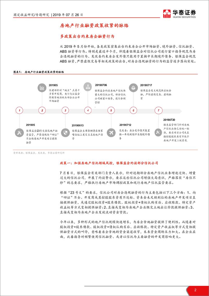 《专题研究：融资渠道收紧对房企的影响-20190726-华泰证券-10页》 - 第3页预览图