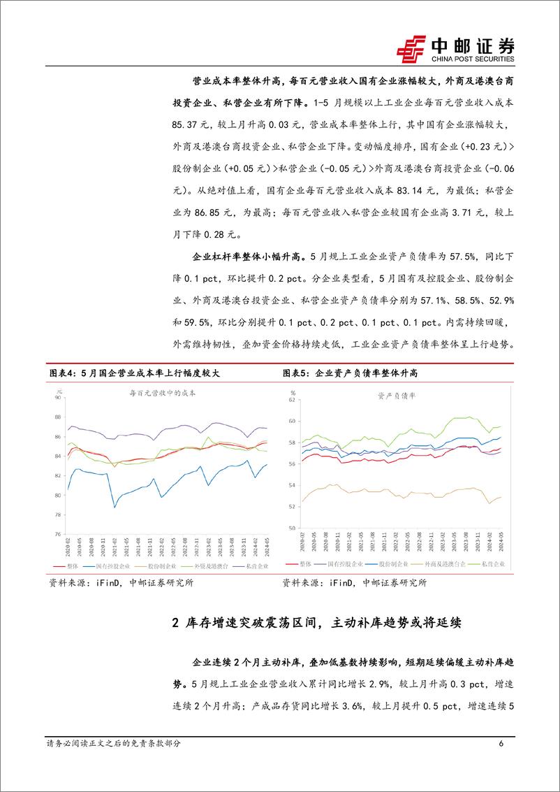 《5月工业企业利润解读：经营偏缓改善，库存突破上行-240627-中邮证券-11页》 - 第6页预览图