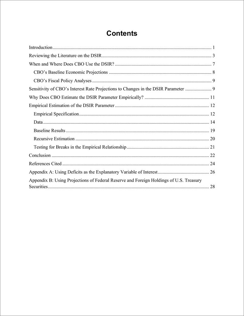 《国会预算办公室-重新审视债务与长期利率之间的关系：工作文件2024-05（英）-2024.12-33页》 - 第3页预览图