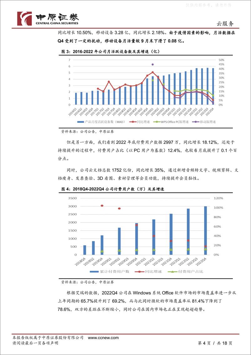 《中原证券-金山办公(688111)公司分析报告：积极拥抱AI，分享技术变革红利-230414》 - 第4页预览图