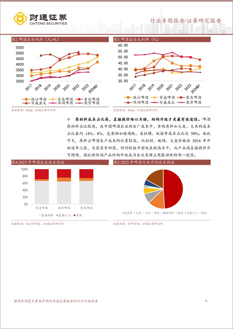 《啤酒行业研究专题报告：结构升级前景广阔，价值回归正当其时-240612-财通证券-28页》 - 第6页预览图