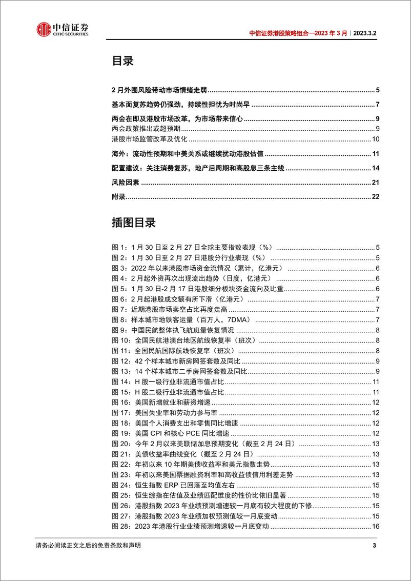 《港股策略组合：2023年3月，布局3月，放眼2季度-20230302-中信证券-26页》 - 第4页预览图