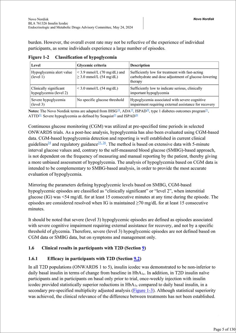《内分泌和代谢药物咨询委员会：2024胰岛素治疗可改善成人糖尿病患者的血糖控制报告（英文版）》 - 第5页预览图