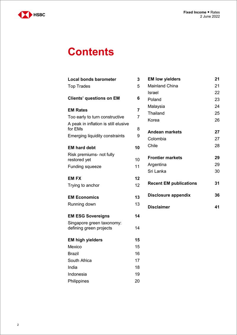 《HSBC-新兴市场投资策略-警惕流动性风险-2022.6.2-42页》 - 第3页预览图