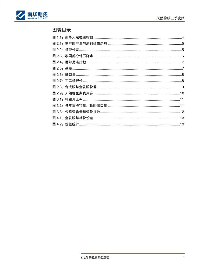 《天然橡胶三季度报告：底部渐实，牛熊转换仍需天时-20190930-南华期货-17页》 - 第4页预览图