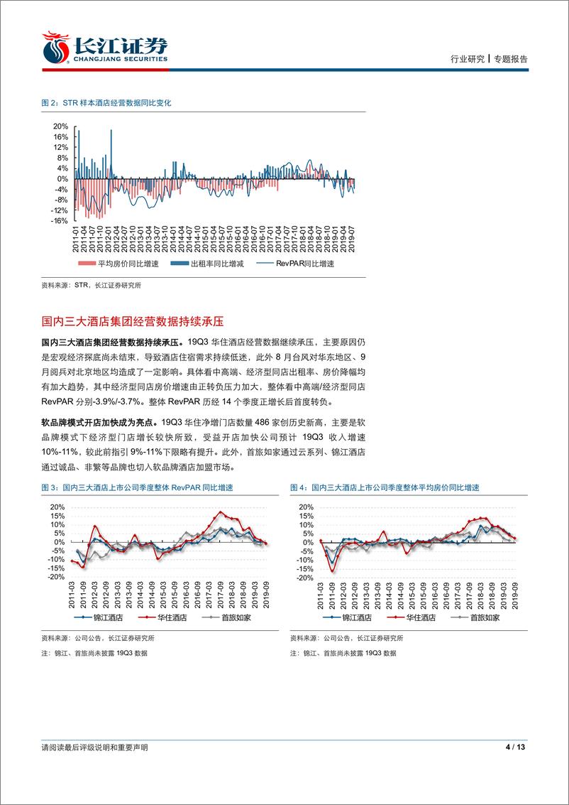 《社会服务行业：淡化短期周期，把握酒店龙头核心成长-20191020-长江证券-13页》 - 第5页预览图