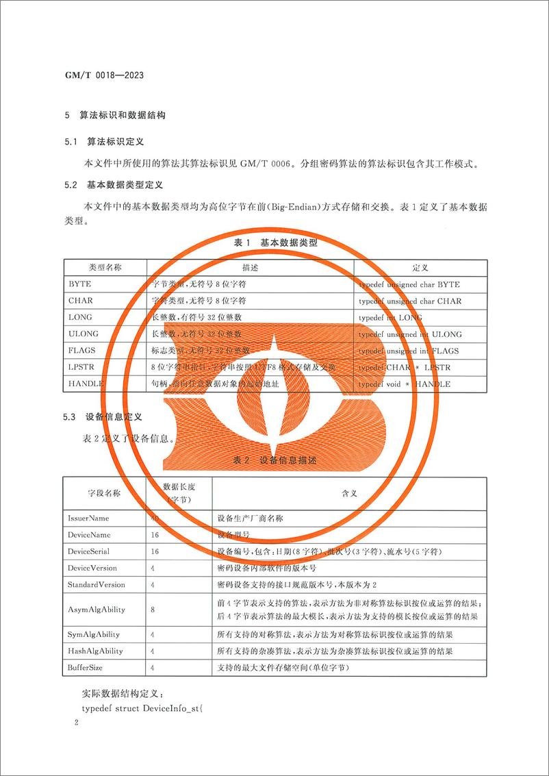 《GMT 0018-2023 密码设备应用接口规范》 - 第6页预览图