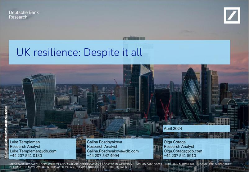 《Deutsche Bank-Thematic Research UK resilience Despite it all-107897081》 - 第1页预览图