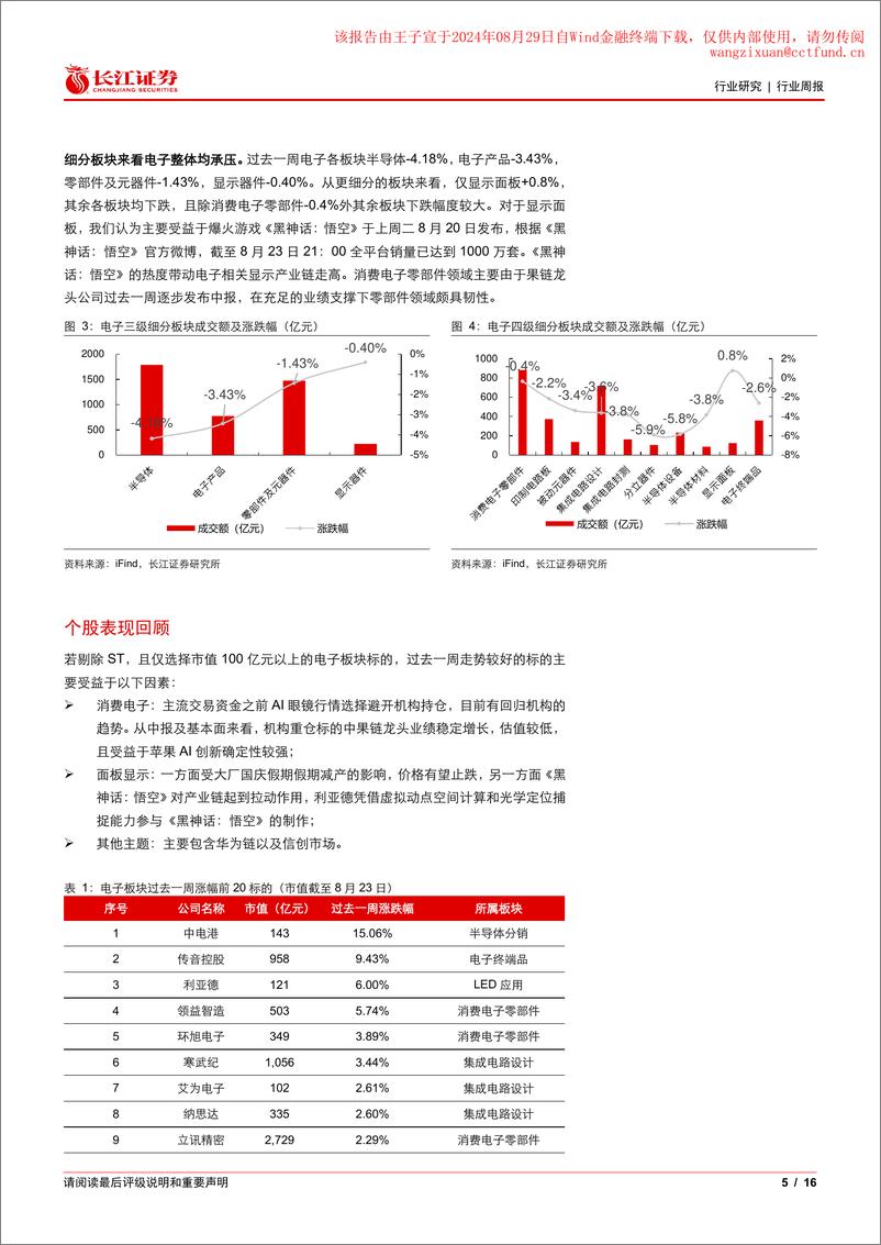 《电子设备、仪器和元件行业：果链业绩稳健增长，龙头预期高增提振信心-240828-长江证券-16页》 - 第5页预览图