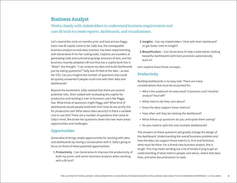 《2024年智能炼金术：生成式人工智能如何彻底变革现代企业中的商业智能和分析白皮书（英文版）-30页》 - 第8页预览图
