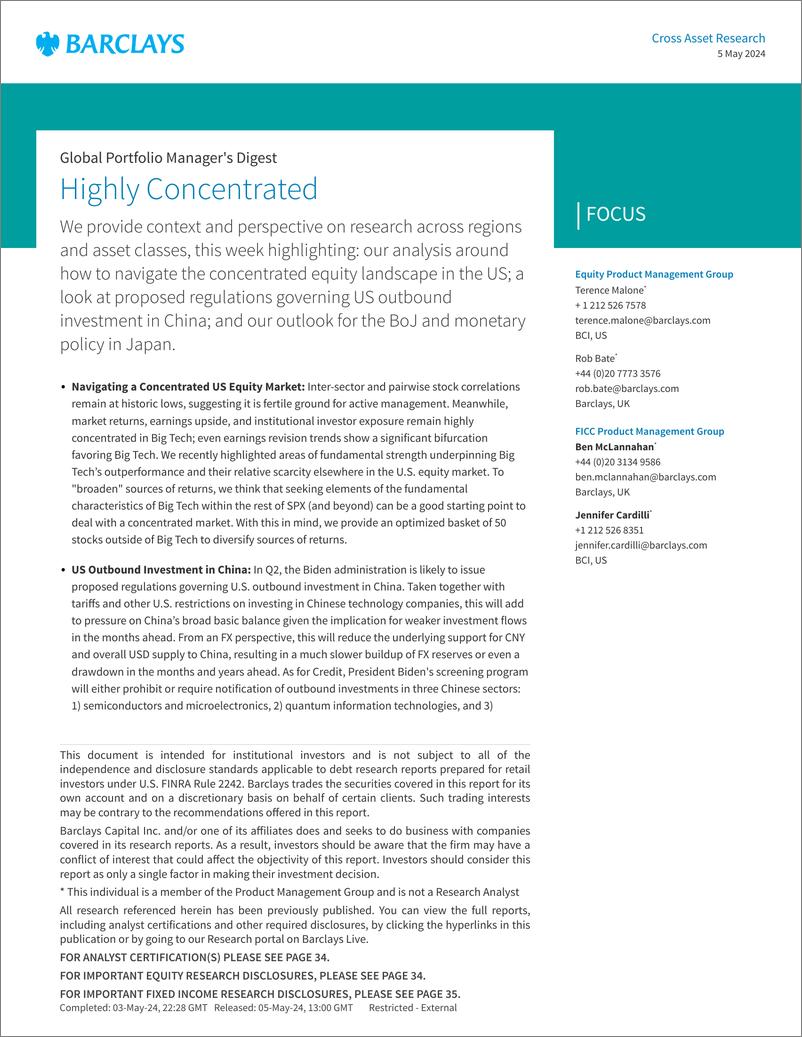 《Barclays_Global_Portfolio_Manager_s_Digest_Highly_Concentrated》 - 第1页预览图