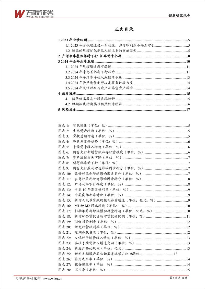 《银行行业投资策略报告：高分红加持，关注未来需求回升-240417-万联证券-18页》 - 第2页预览图