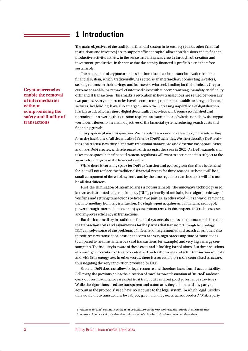 《布鲁盖尔研究所-分散的金融：好的技术，坏的金融（英）-2023》 - 第3页预览图